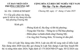Đảm bảo việc cấp giấy phép xây dựng, quản lý trật tự xây dựng trên địa bàn phường Chương Mỹ 