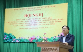 Xã Quang Minh tổ chức hội nghị tuyên truyền công tác giải phóng mặt bằng Dự án Khu đô thị cao cấp Mê Linh