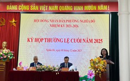 Phường Nghĩa Đô tổ chức kỳ họp thường lệ cuối năm 2025