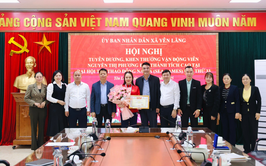 XÃ YÊN LÃNG TUYÊN DƯƠNG, KHEN THƯỞNG VẬN ĐỘNG VIÊN NGUYỄN THỊ PHƯƠNG ĐẠT THÀNH TÍCH CAO TẠI SEA GAMES 33