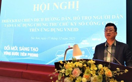 XÃ SÓC SƠN TRIỂN KHAI CHIẾN DỊCH HƯỚNG DẪN, HỖ TRỢ NGƯỜI DÂN TẠO VÀ SỬ DỤNG CHỨNG THƯ CHỮ KÝ SỐ TRÊN ỨNG DỤNG VNeID