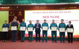 Xã Yên Xuân: Hội nghị Tổng kết công tác quốc phòng, quân sự năm 2025, phương hướng nhiệm vụ năm 2026