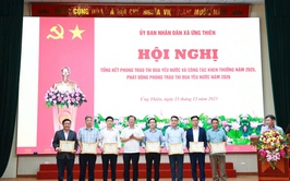 UBND xã Ứng Thiên tổng kết phong trào thi đua yêu nước và công tác khen thưởng năm 2025, phát động phong trào thi đua năm 2026