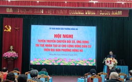 PHƯỜNG HỒNG HÀ TỔ CHỨC HỘI NGHỊ TUYÊN TRUYỀN CHUYỂN ĐỔI SỐ, ỨNG DỤNG TRÍ TUỆ NHÂN TẠO AI TRONG CỘNG ĐỒNG DÂN CƯ
