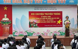 Hội Cựu chiến binh xã Dương Hoà tuyên truyền, giáo dục truyền thống cho thế hệ trẻ 