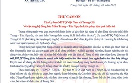 CÁN BỘ VÀ NHÂN DÂN XÃ TRUNG GIÃ ỦNG HỘ ĐỒNG BÀO MIỀN TRUNG - TÂY NGUYÊN- TỔNG SỐ TIỀN LÀ 661.187.287 ĐỒNG