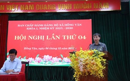 Đảng bộ xã Hồng Vân: Hội nghị Ban chấp hành Đảng bộ xã lần thứ tư: Đánh giá kết quả công tác năm 2025, quyết liệt lãnh đạo thực hiện nhiệm vụ năm 2026