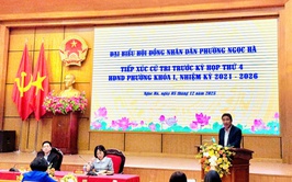 Đại biểu HĐND phường Ngọc Hà tiếp xúc cử tri trước kỳ họp thứ 4