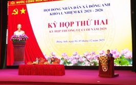 Bế mạc Kỳ họp thứ 2, HĐND xã Đông Anh khóa I, nhiệm kỳ 2021 - 2026.