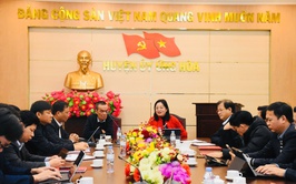 Huyện Ứng Hoà làm việc với chuyên gia về Chuyển đổi số.