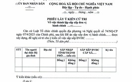 Thông báo V/v tổ chức lấy ý kiến Nhân dân Và thông qua HĐND các cấp về sắp xếp đơn vị hành chính cấp xã trên địa bàn huyện Ứng Hoà, thành phố Hà Nội