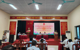 Hội đồng nhân dân xã Song Phương khóa XX, nhiệm kỳ 2021-2026 tổ chức kỳ họp chuyên đề