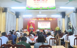 100% đại biểu HĐND huyện biểu quyết thông qua Nghị quyết việc tán thành chủ trương sắp xếp đơn vị hành chính cấp xã trên địa bàn huyện Ứng Hòa