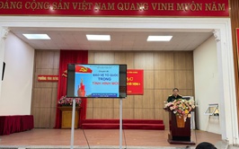 Phường Vĩnh Hưng tổ chức lớp bồi dưỡng kiến thức quốc phòng đối tượng 4 năm 2025