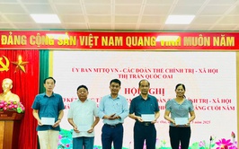 Thị trấn Quốc Oai: Sơ kết công tác mặt trận, các đoàn thể chính trị - xã hội 6 tháng đầu năm, phương hướng nhiệm vụ 6 tháng cuối năm 2025