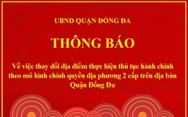 Quận Đống Đa : Địa điểm tiếp nhận và giải quyết thủ tục hành chính của 05 phường mới