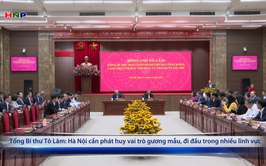 Tổng Bí thư Tô Lâm: Hà Nội cần phát huy vai trò gương mẫu, đi đầu trong nhiều lĩnh vực