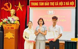 Lễ công nhận đảng viên chính thức và kết nạp đảng viên tại Trung tâm Bảo trợ xã hội 3 Hà Nội