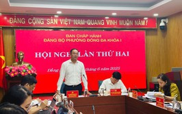 Ban Chấp hành Đảng bộ phường Đống Đa (mới) khóa I tổ chức Hội nghị lần thứ hai