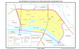 BẢN ĐỒ HÀNH CHÍNH XÃ VĨNH THANH, THÀNH PHỐ HÀ NỘI