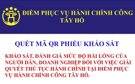 Điểm phục vụ hành chính công Tây Hồ