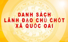 DANH SÁCH LÃNH ĐẠO CHỦ CHỐT XÃ QUỐC OAI