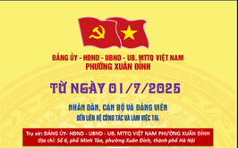 Phường Xuân Đỉnh sẽ chính thức đi vào hoạt động từ ngày 01/7/2025.