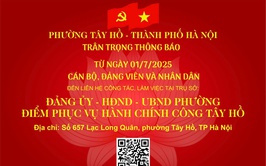 Địa điểm phục vụ hành chính công