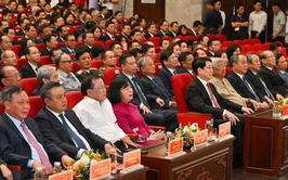 Chủ tịch nước Lương Cường dự lễ công bố sắp xếp đơn vị hành chính tại Hà Nội