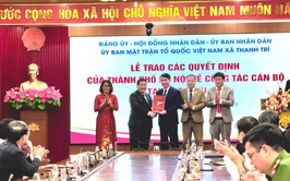 Lễ công bố và trao quyết định về công tác cán bộ tại xã Thanh Trì