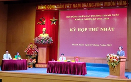 Khai mạc kỳ họp thứ nhất Hội đồng nhân dân phường Thanh Xuân khóa I, nhiệm kỳ 2021-2026