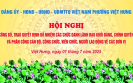 Hội nghị công bố, trao quyết định bổ nhiệm các chức danh lãnh đạo khối Đảng, Chính quyền và phân công CBCCVC-NLĐ về các đơn vị