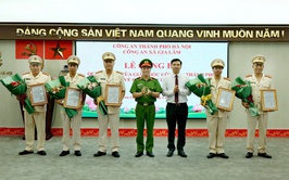 Công an xã Gia Lâm tổ chức Lễ công bố quyết định bổ nhiệm 05 Phó Trưởng Công an xã
