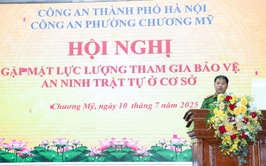 Công an phường Chương Mỹ tổ chức gặp mặt lực lượng tham gia bảo vệ an ninh trật tự tại cơ sở