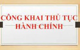 Thông báo công khai danh mục Thủ tục hành chính thực hiện trên địa bàn thành phố Hà Nội