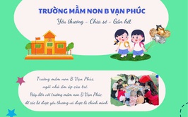 TRƯỜNG MẦM NON B VẠN PHÚC - NƠI ƯƠM MẦM NHỮNG ƯỚC MƠ TRẺ THƠ