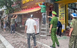 Khương Đình: Ra quân xử lý vi phạm trật tự đô thị, trật tự công cộng, vệ sinh môi trường