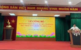 PHƯỜNG ĐÔNG NGẠC 
Lễ công bố và trao Quyết định về công tác tổ chức cơ sở Đảng