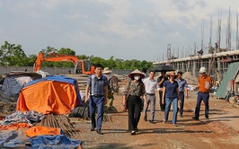 Lãnh đạo UBND phường Sơn Tây kiểm tra thực địa một số dự án trọng điểm đang triển khai trên địa bàn
