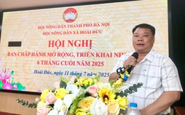 Hôi Nông dân xã Hoài Đức tổ chức hội nghị Ban chấp hành mở rộng và triển khai nhiệm vụ 06 tháng cuối năm 2025
