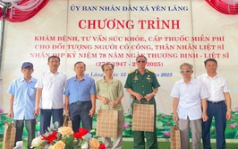 XÃ YÊN LÃNG TỔ CHỨC KHÁM BỆNH, TƯ VẤN SỨC KHỎE, CẤP THUỐC MIỄN PHÍ CHO CÁC ĐỐI TƯỢNG CHÍNH SÁCH NHÂN DỊP KỶ NIỆM 78 NĂM NGÀY THƯƠNG BINH - LIỆT SĨ (27/7/1947 – 27/7/2025).