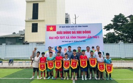 UBND xã Vĩnh Thanh tổ chức Giải Bóng đá nhi đồng Đại hội TDTT xã Vĩnh Thanh lần thứ I - năm 2025.