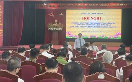 Đảng uỷ xã Vĩnh Thanh tổ chức Hội nghị Quán triệt, triển khai các Nghị quyết, Quyết định của BCH Đảng bộ xã về công tác tổ chức bộ máy và một số nhiệm vụ trong tâm 6 tháng cuối năm 2025.