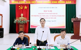 HỘI NGHỊ GIAO BAN ỦY BAN NHÂN DÂN XÃ VỚI TRƯỞNG THÔN, KHU, TỔ TRƯỞNG TỔ DÂN PHỐ TRÊN ĐỊA BÀN XÃ THƯ LÂM