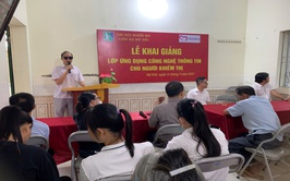 Toàn cảnh lễ khai mạc lớp ứng dụng công nghệ thông tin cho người khiếm thính khu vực Mỹ  Đức