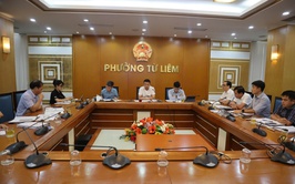 Chủ tịch UBND phường làm việc với Ban quản lý Dự án đầu tư - hạ tầng phường Từ Liêm