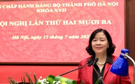 Bí thư Thành ủy Hà Nội Bùi Thị Minh Hoài: Thống nhất cao về phương hướng công tác nhân sự Đại hội Đảng bộ thành phố Hà Nội