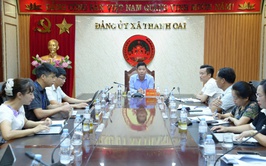 ĐẢNG ỦY XÃ THANH OAI HỌP TIỂU BAN VĂN KIỆN CHUẨN BỊ ĐẠI HỘI ĐẠI BIỂU ĐẢNG BỘ XÃ LẦN THỨ I, NHIỆM KỲ 2025 - 2030