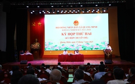 HĐND xã Quang Minh tổ chức Kỳ họp thứ hai