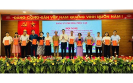 Công bố quyết định thành lập tổ chức cơ sở đảng trực thuộc Đảng uỷ phường Phúc Lợi 